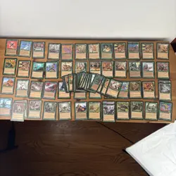 MTG Tempest 1990's Green Large LOT Magic The Gathering - Image 1