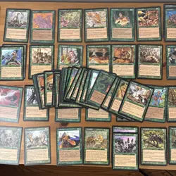 MTG Tempest 1990's Green Large LOT Magic The Gathering - Image 2
