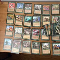 MTG Tempest 1990's Green Large LOT Magic The Gathering - Image 3