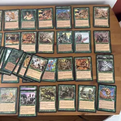 MTG Tempest 1990's Green Large LOT Magic The Gathering - Image 4