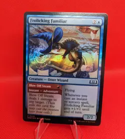 MTG Frolicking Familiar // Blow Off Steam Foil 226 Wilds of Eldraine Magic - Image 1