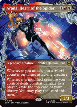 Arana, Heart of the Spider (FOIL) x1 - MTG Marvel's Spider-Man SPM #213 - Image 1