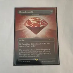 Magic: The Gathering Chaos Emerald Artifact Secret Lair Drop Sonic the Hedgehog - Image 1