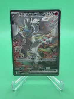Reshiram ex 166/086 Secret Rare Holo 230 HP Dragon Pokemon TCG SV White Flare - Image 1