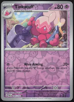 Tinkatuff 084/182 Common Paradox Rift Pokemon Reverse Holo Near Mint - Image 1