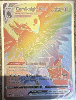 Corviknight VMAX 171/163 Secret Rare Holo SWSH05 Battle Styles Pokemon TCG - Image 1