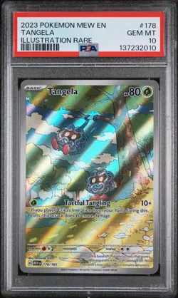 2023 POKEMON MEW EN-151 ILLUSTRATION RARE #178 TANGELA PSA 10 - Image 1
