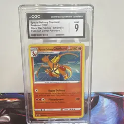 The Pokemon Company CGC 9 Special Delivery Charizard SWSH075 Holo Promo 2022 - Image 1