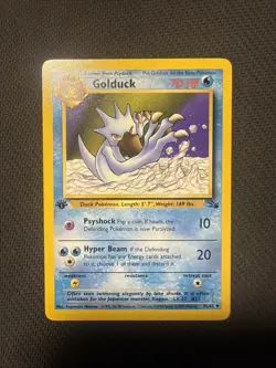 Golduck - 35/62 1st Edition Fossil Regular Pokemon TCG NM - Image 1
