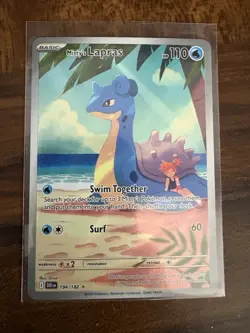 Pokemon Misty's Lapras 194/182 SV10 Destined Rivals Illustration Rare Holo - Image 1