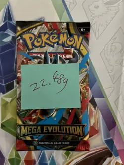(HEAVY) 22.48g Pokemon TCG Mega Evolution Booster Pack (SEALED)✅ - Image 2
