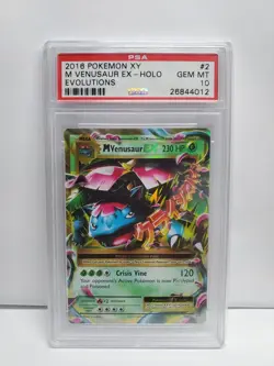 PSA 10 MEGA VENUSUR EX #2 POKEMON 2016 XY EVOLUTIONS GEM MINT - Image 1