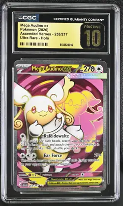 Pokemon Mega Audino ex 253/217 Ultra Rare Ascended Heroes - CGC 10 PRISTINE - Image 1