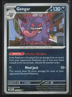 Gengar 050/088 Rare Perfect Order Pokemon Reverse Holo Near Mint - Image 1