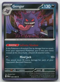 Gengar 050/088 Rare Perfect Order Pokemon Holo Near Mint - Image 1