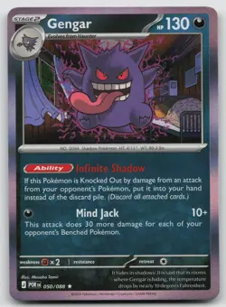 Gengar 050/088 Rare Perfect Order Pokemon Holo Near Mint - Image 1