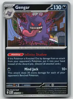 Gengar 050/088 Rare Perfect Order Pokemon Reverse Holo Near Mint - Image 1
