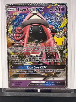 2017 Pokemon TCG Celebrations Classic Tapu Lele GX Holo FA 60/145 Ultra Rare NM - Image 2