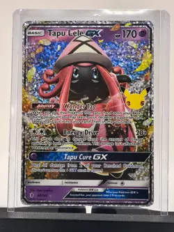 2017 Pokemon TCG Celebrations Classic Tapu Lele GX Holo FA 60/145 Ultra Rare NM - Image 3