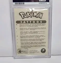 PSA 8 Pidgeotte Charmander Snorlax 2000 Pokemon Merlin Tattoo 7 / 20 Graded - Image 5