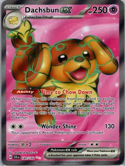 Dachsbun ex 160/142 - Pokemon TCG SV07: Stellar Crown - Holo - Ultra Rare - NM - Image 1
