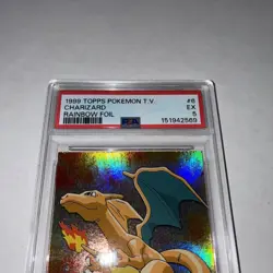 CHARIZARD TOPPS CHROME POKEMON TV RAINBOW FOIL HOLO PSA 5 1999 - Image 3