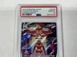 2023 POKEMON SWORD & SHIELD CROWN ZENITH #GG45 FULL ART/DEOXYS VMAX PSA 10 - Image 4
