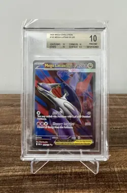 2025 Pokemon TCG Mega Evolution Mega Latias Ultra Rare #163/132 BGS Pristine 10! - Image 1