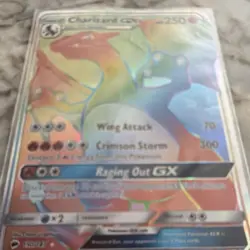 Charizard GX 150/147 SM Burning Shadows Rainbow Rare Full Art Holo English - Image 3