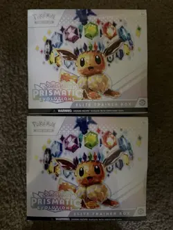 Pokemon TCG Prismatic Evolutions ETB Lot Of 2 - Image 1
