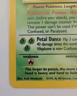 Vileplume Pokemon 15/64 Jungle Holo - Image 3