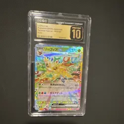 CGC Pristine 10 Leafeon ex 003/187 Terastal Fest ex 2024 JP Holo - Image 1