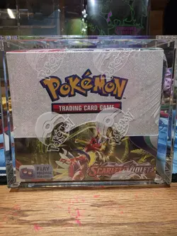 Pokemon Scarlet And Violet Base Set SV01 Booster Box Sealed with Acrylic Case - Image 1