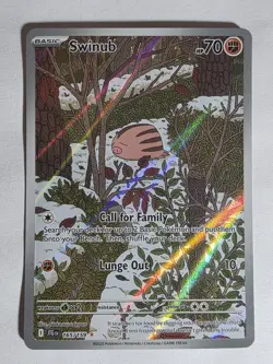 Swinub 165/159 Sv09: Journey Together Holo Pokemon TCG Illustration Rare NM - Image 1