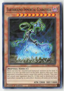 Yugioh - Earthbound Immortal Ccarayhua LDS3-EN042 1st Edition - Legendary Duelis - Image 1