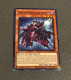 YuGiOh Twilight Rose Black Knight - Rare 1st Edition - Image 1