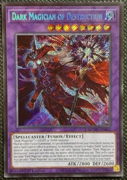 YuGiOh! - Dark Magician of Destruction MZMU-EN011 Secret Rare 1st Edition NM - Image 1