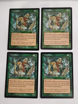 MTG Playset 4x Wood Elves (Exodus/Green/C) - BGM - Image 1