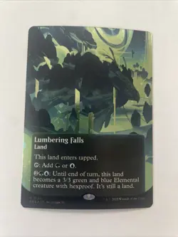 Lumbering Falls (0114) (Borderless) (Galaxy Foil) Edge of Eternities Stellar MTG - Image 1