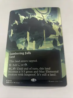 Lumbering Falls (0114) (Borderless) (Galaxy Foil) Edge of Eternities Stellar MTG - Image 2