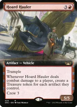 1x Hoard Hauler - Foil Extended Art NM Eng MTG - Streets of New Capenna - Image 1