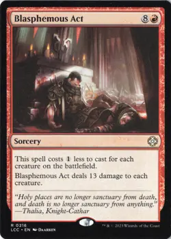 Blasphemous Act R Commander: The Lost Caverns of Ixalan 216 Near Mint - Image 1