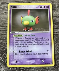 Natu 66/107 EX Deoxys - Common Pokemon Card - NM - Image 1