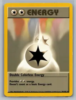 Double Colorless Energy Base Set #096/102 Uncommon Pokemon Card - Image 1