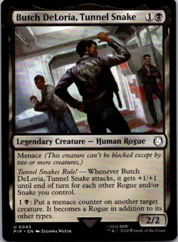 Butch DeLoria, Tunnel Snake (Surge Foil) U Legendary Creature - Human Rogue Norm - Image 1