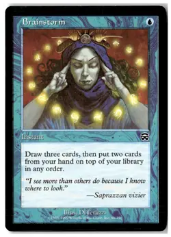 MTG Brainstorm - Mercadian Masques Moderately Played English - Image 1