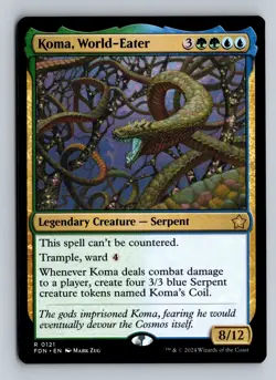 Koma, World-Eater - FDN #121 Rare - NM / Mint Foundations Single - Image 2