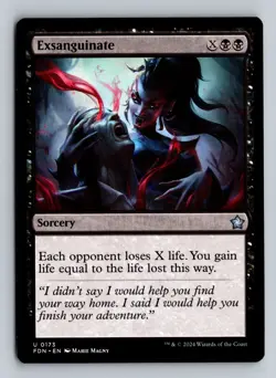 Exsanguinate - FDN #173 Uncommon - NM / Mint Foundations Single - Image 2