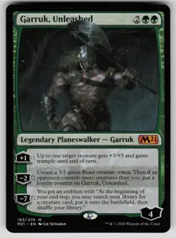 Garruk, Unleashed Normal M Core Set 2021 183 NM - Image 1