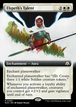 x1 Elspeth's Talent - Extended Art R MTG Commander: March of the Machine M/NM, E - Image 1
